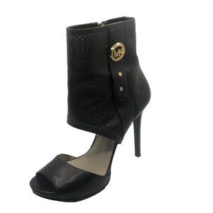 Michael Kors Open Toe Black Booties